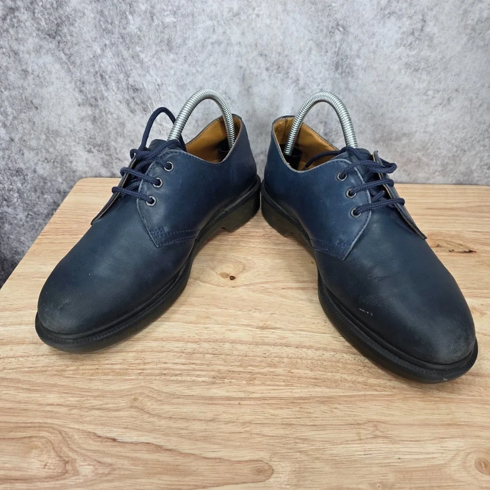 Dr. Martens Derby Shoes Mens 7 M Navy Blue Air Wair Oxford Casual Shoes 1461